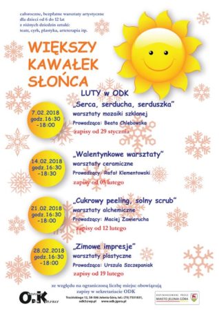 „Zimowe impresje” – bezpłatne warsztaty plastyczne dla dzieci w wieku 6-12 lat @ K. Trzcińskiego 12