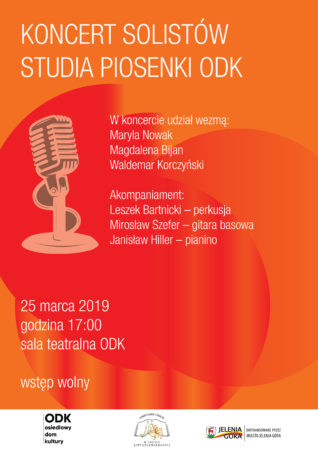 Koncert Studia Piosenki Osiedlowego Domu Kultury @ K. Trzcińskiego 12, sala teatralna